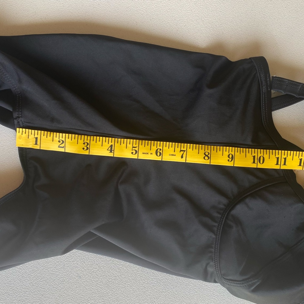 Shore Shapes Women’s V-Cut Black One-Piece Swimsuit w/ Thin Padding Size 10 - Picture 5 of 7